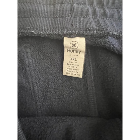 Hurley Joggers Mens Size XXL Navy Drawstring Waist Athletic Cozy Fit - Picture 2 of 8